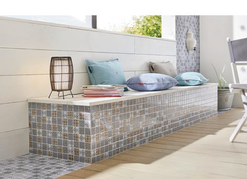 Mosaico Patchwork Azzurro