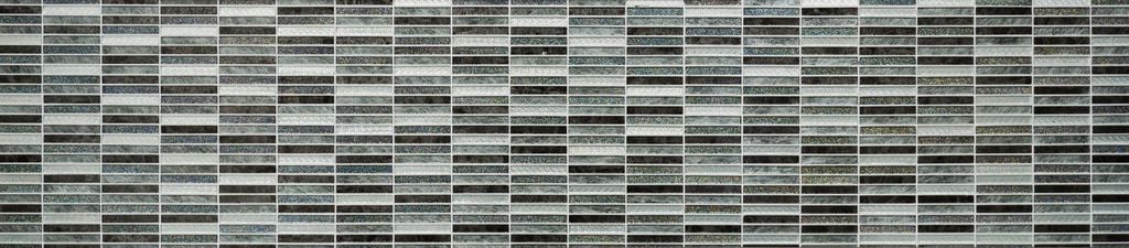 Mosaico Glitter Argento Brick