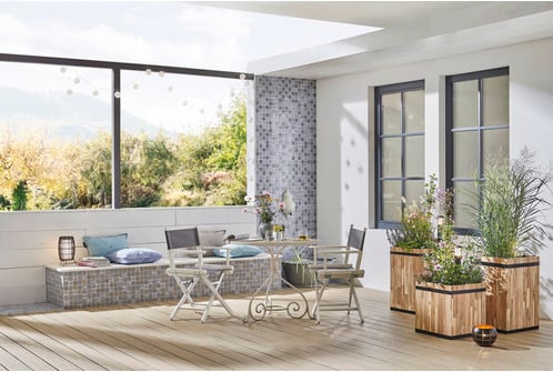 Mosaico Patchwork Azzurro