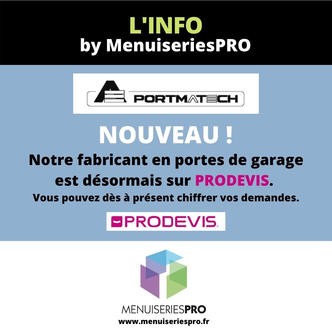 PORTMATECH ARRIVE SUR PRO DEVIS !