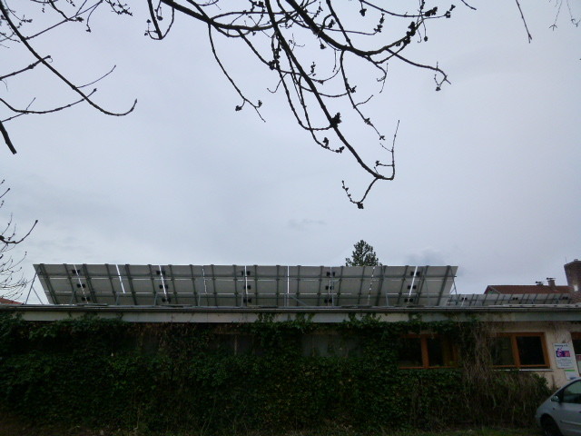 Aufständerung Amperhof Solar Bürgerpark