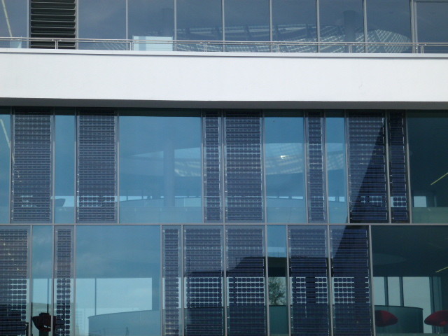 Solaranlage mit Glas Elementen