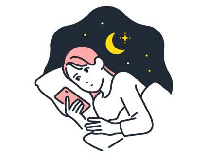 睡眠の質の悪さも認知機能に影響を与えるため注意が必要です