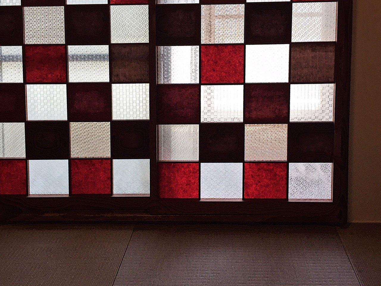 大正ロマン風　彩り障子