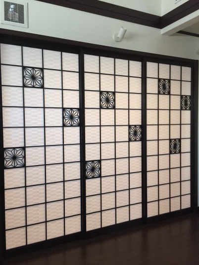 組子細工と京からかみ間仕切障子