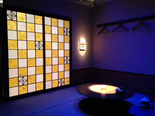 コマーシャルで使用された彩り障子