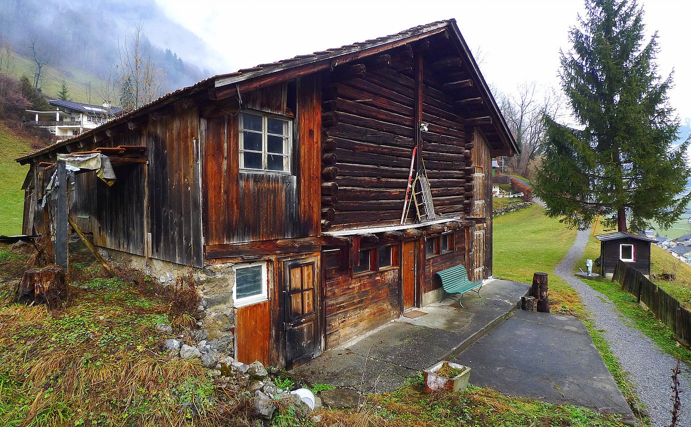 Umbau Stall zum Wohnhaus vorher, Luchsingen