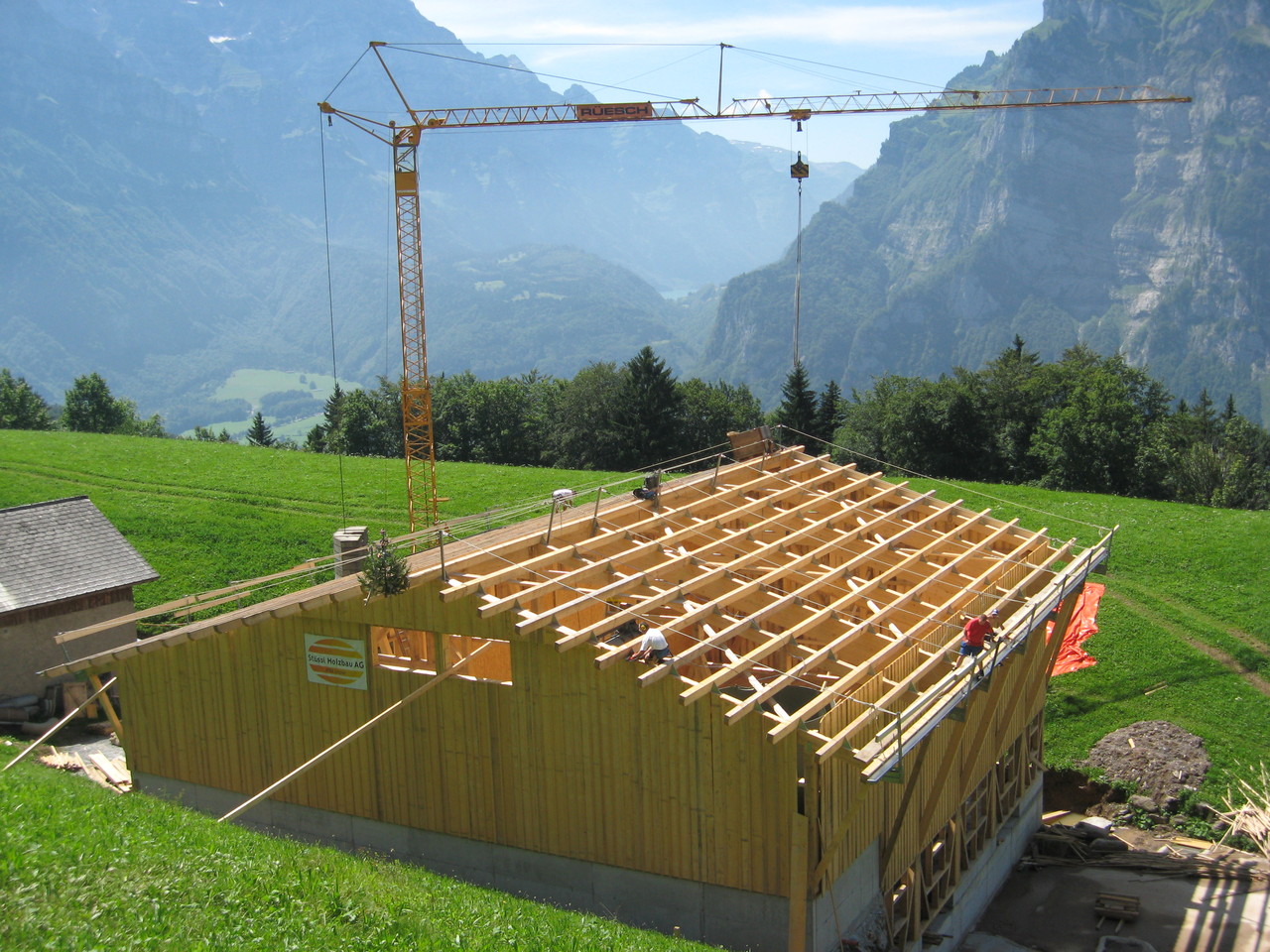 Stallneubau Ennetberge (Ennenda) 2009