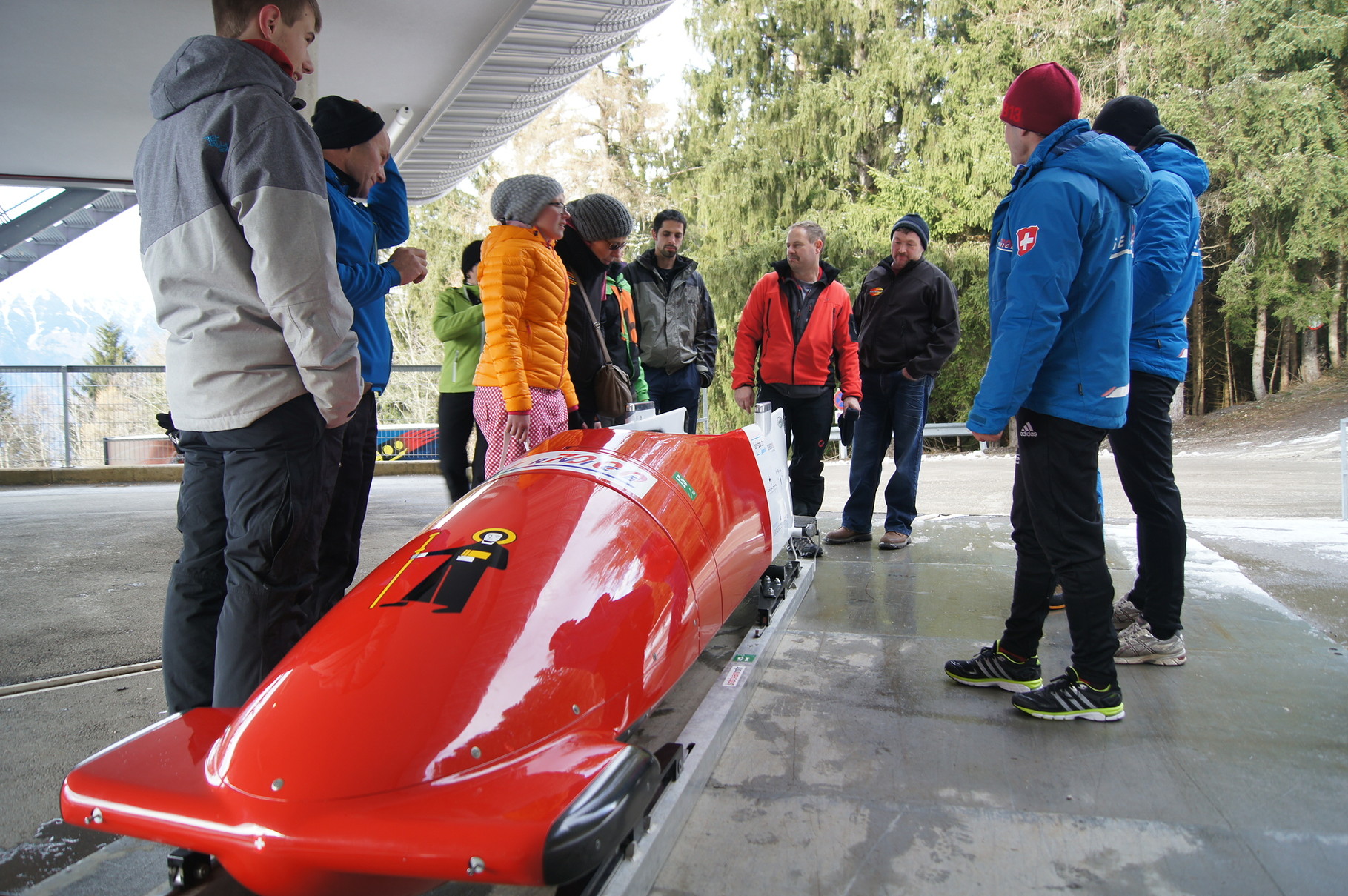  .....auch den Vierer-Bob 