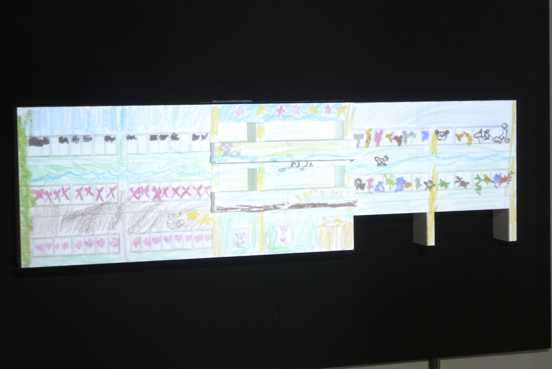 建築模型　プロジェクションマッピング模型