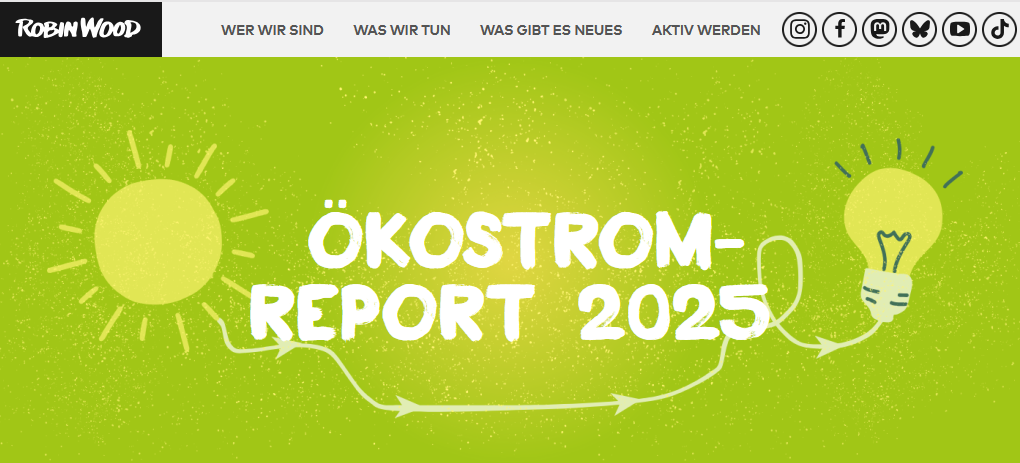 Einer von 10 von 1.271 "Ökostrom"-Tarifen