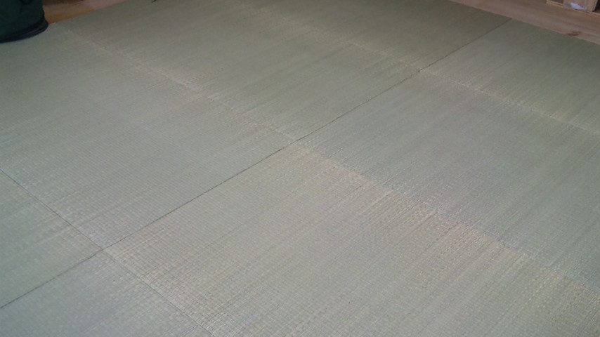 敷き込み完了です。