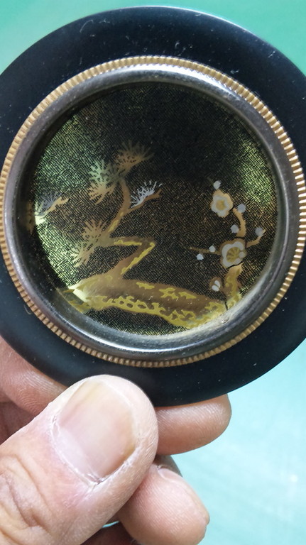 黒　蛇の目　松梅