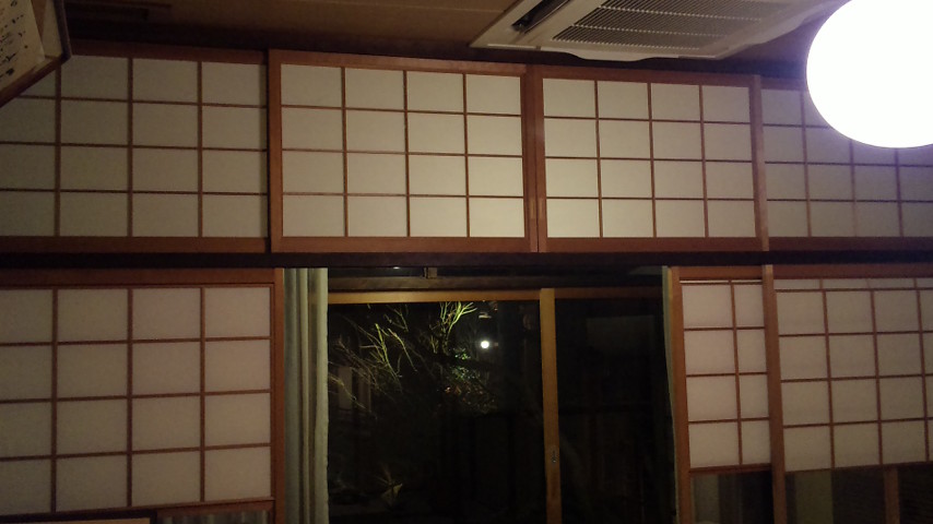 障子の欄間も大型です・・・・