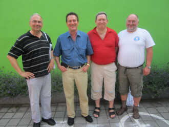 v.l.n.r.: Otmar Steger, Thomas Herbst, Markus Hannweber, Marc Dereser