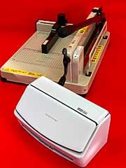 ScanSnap iX1600 と 大型裁断機