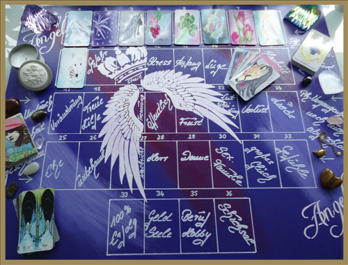 Lenormand Häusertabelle mit Lenormandkarten