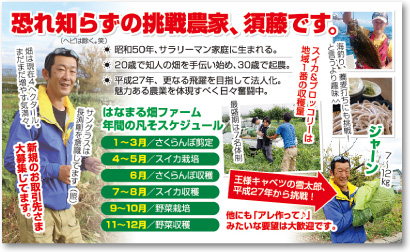 農家さんの売れる名刺【デザイン見本｜ウラ面】