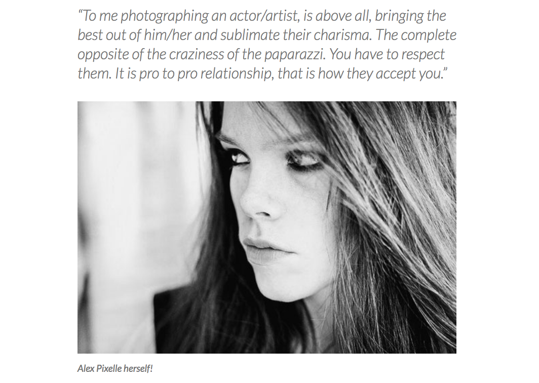 Interview sur le site Americain I LOVE HATEPHOTO 