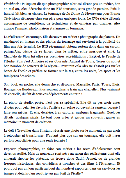 Article  DÉTOURAGES - Alex Pixelle - MEMOIRE VISUELLE - suite