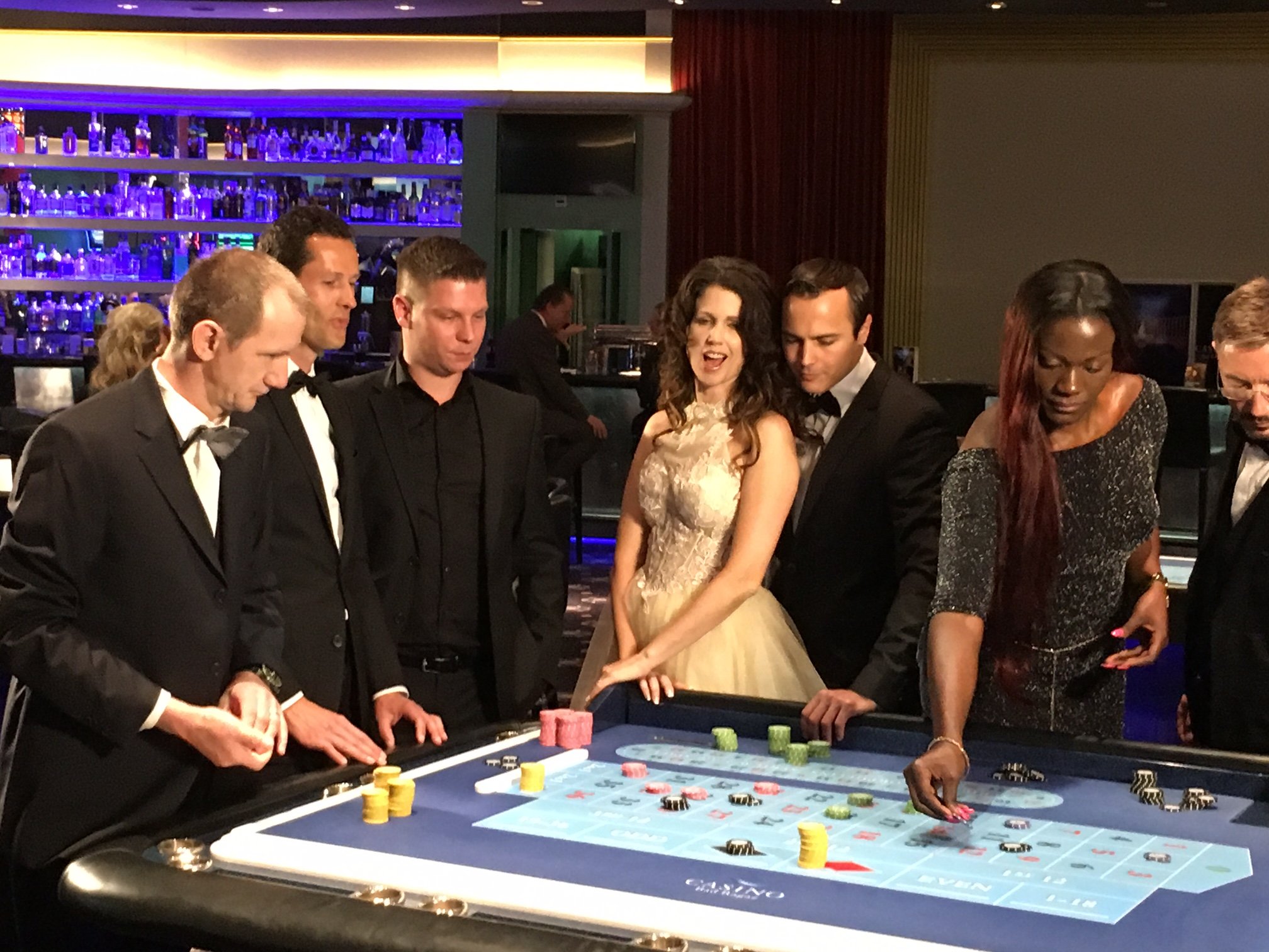 Making of video Gunvor 001 (a tribute to James Bond) in Casino Bad Ragaz