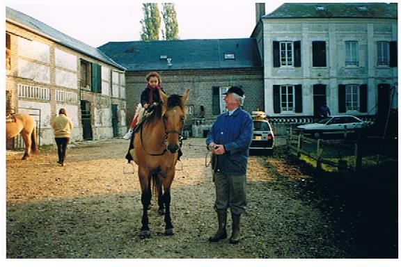 Bernard BIZET et sa petit fille Chloé