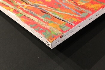 Ein in Wien auf Keilrahmen gespanntes Bild