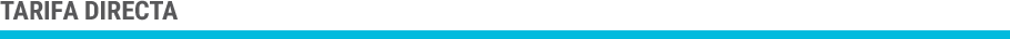 TARIFA DIRECTA