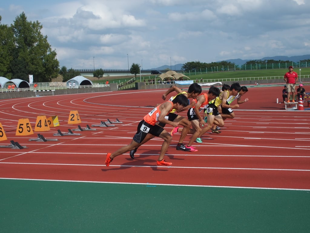 中学男子100m決勝
