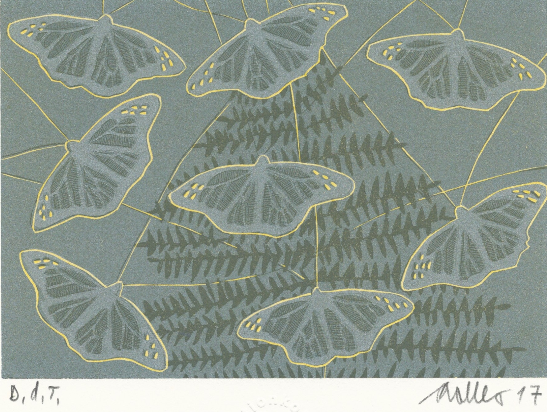 Schmetterling im Winterwald, 2017