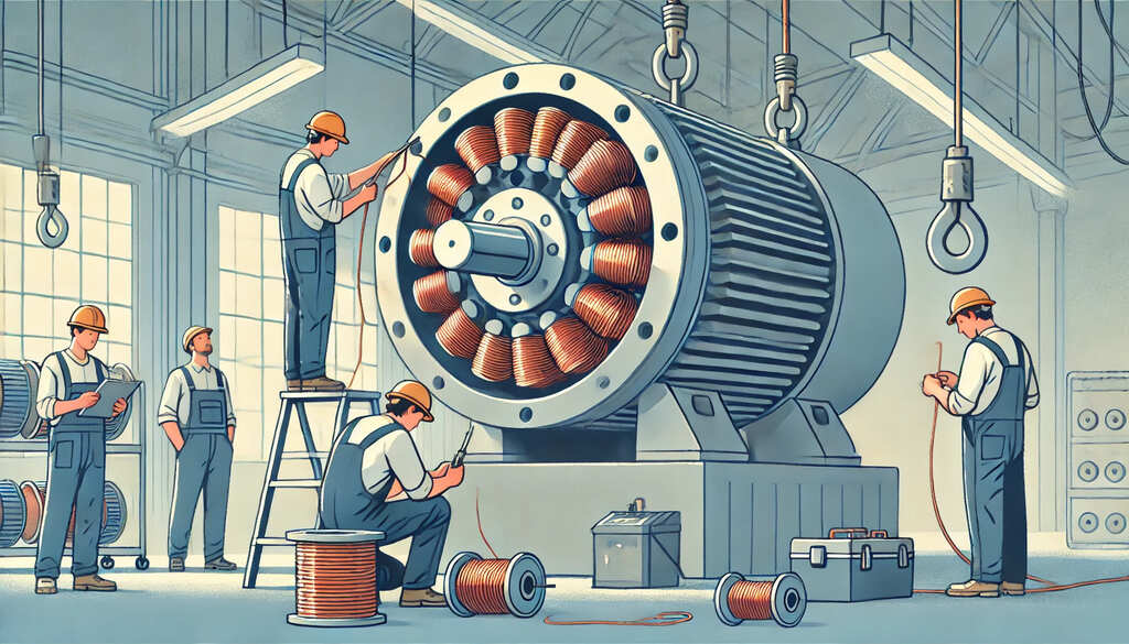 高圧モーターのコイル巻替修理を依頼する際に注意すべきポイント