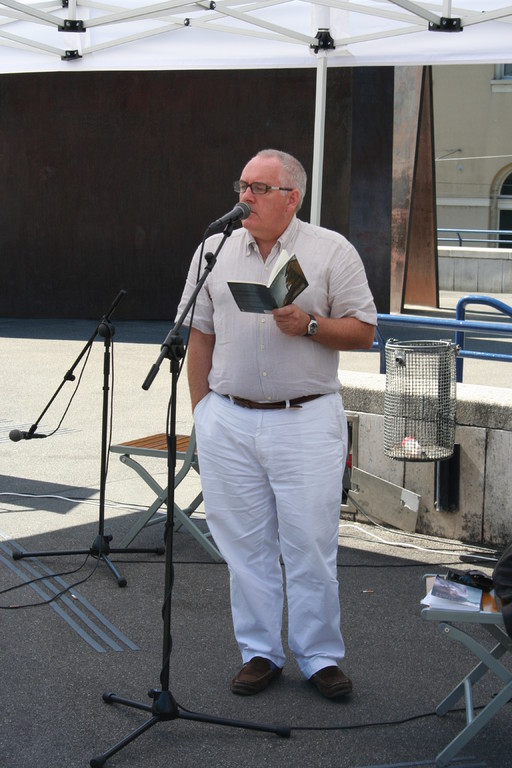 Der irische Lyriker Padraig Rooney am Tag der Poesie 2012.