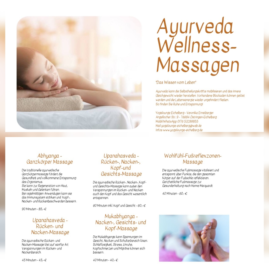 Näheres erfahren ihr unter dem Navigationspunkt Ayurveda-Massagen