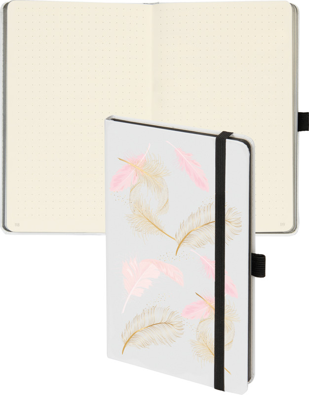 Notizbuch White Trend mit Punktraster