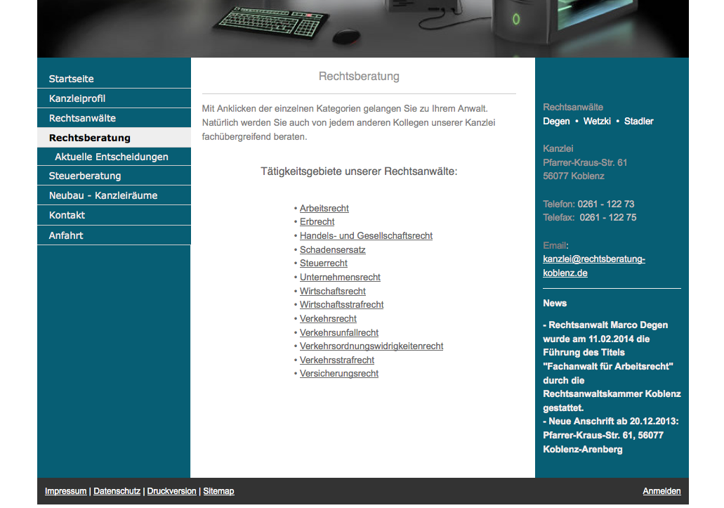 Rechtsanwälte  Degen • Wetzki • Stadler // Rechtsberatung Koblenz
