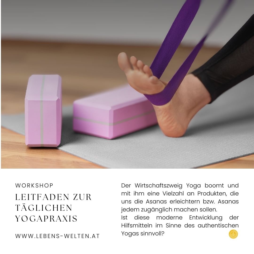 Hilfsmitteln im Hatha Yoga