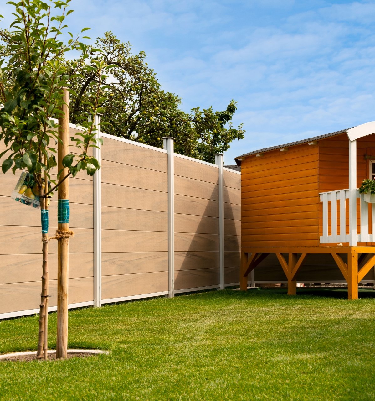 Sichtblende MULTI-FENCE CO-EXTRUSION (Lightbrown)