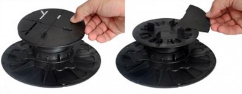 Stellfuss mit Ausgleichscheibe 1 mm hart