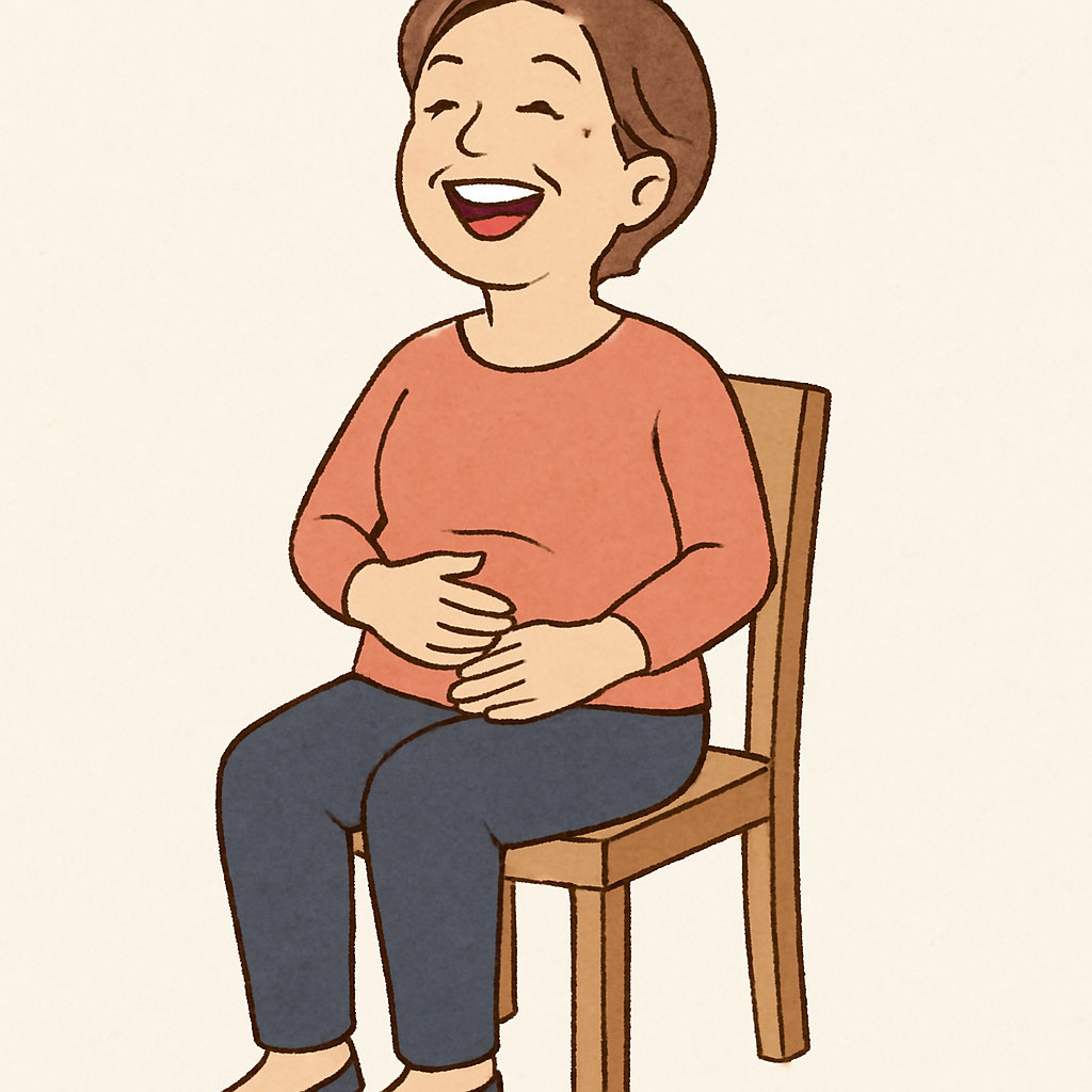 ほっとひと息笑い