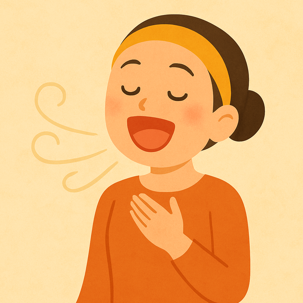 うるおい深呼吸笑い