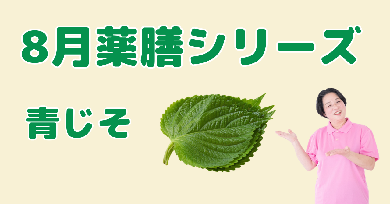8月に食べたいしそ（大葉）｜香りで気分スッキリ！夏の胃腸と気の巡りを整える薬膳の知恵と簡単レシピ