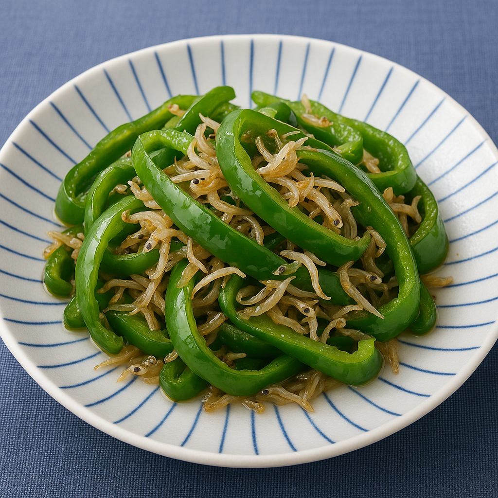 ピーマンのじゃこポン炒め