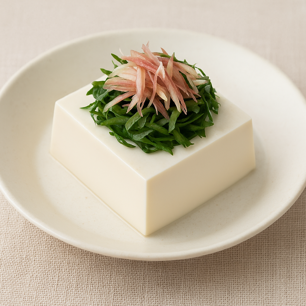 しそとみょうがの香味冷ややっこ