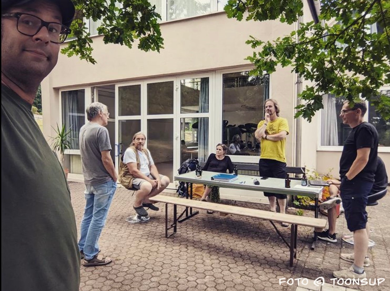 Ankunft der Zeichner