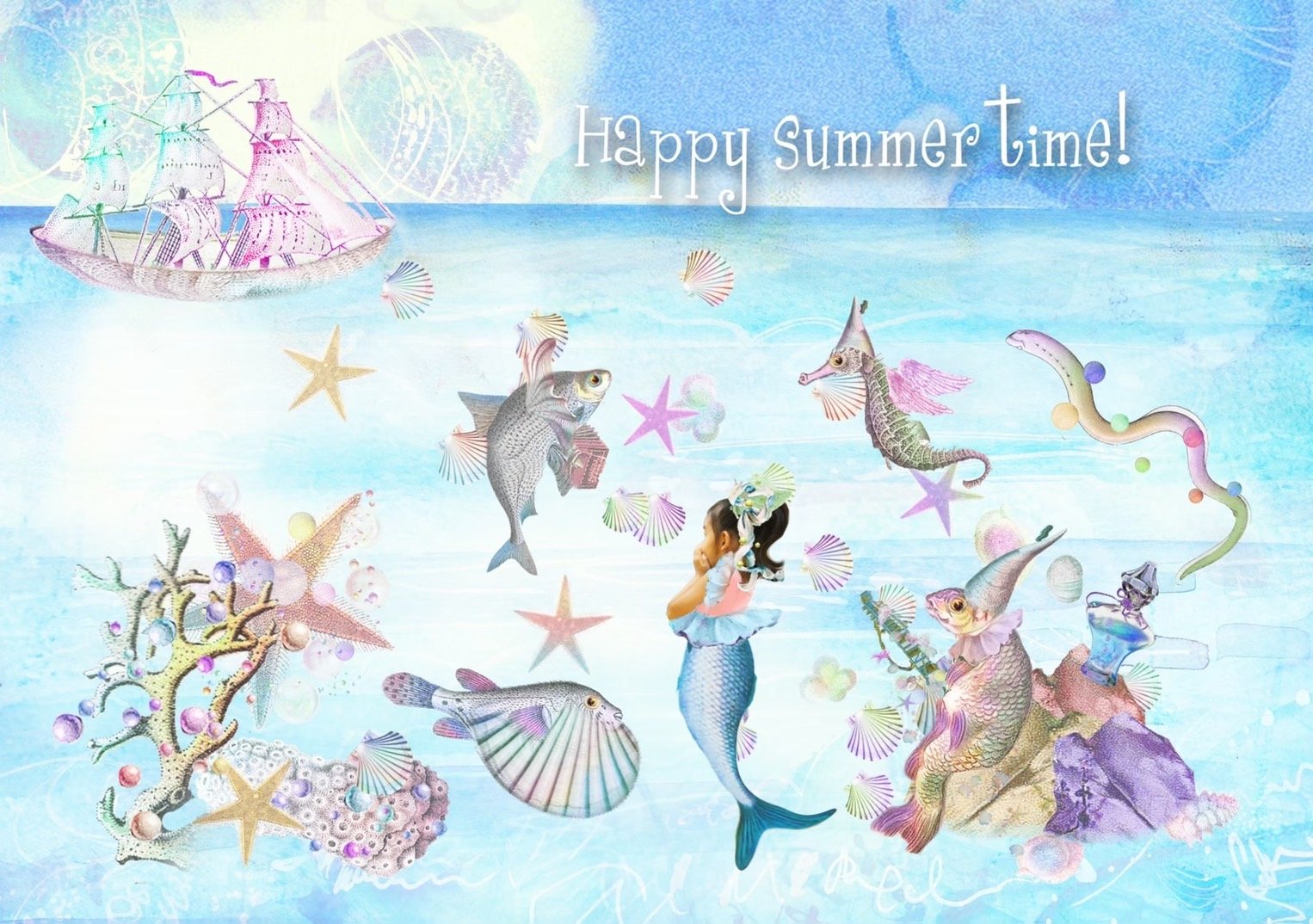 ＜募集中＞ ７月satokoさんのアンティークなコラージュ教室