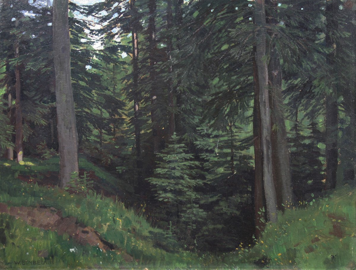 Walter Einbeck, Waldinneres, 