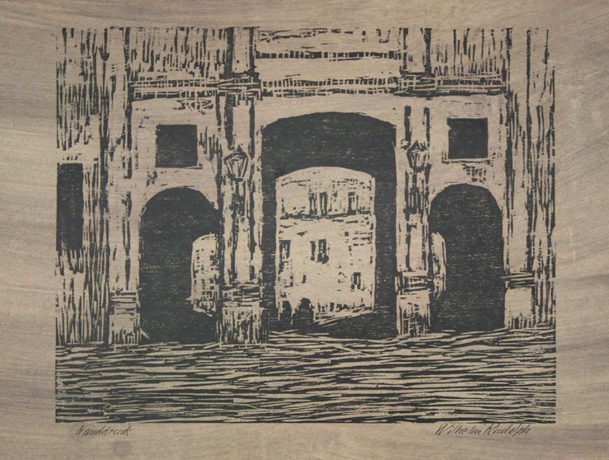 Wilhelm Rudolph, Blick durch ein Portal 