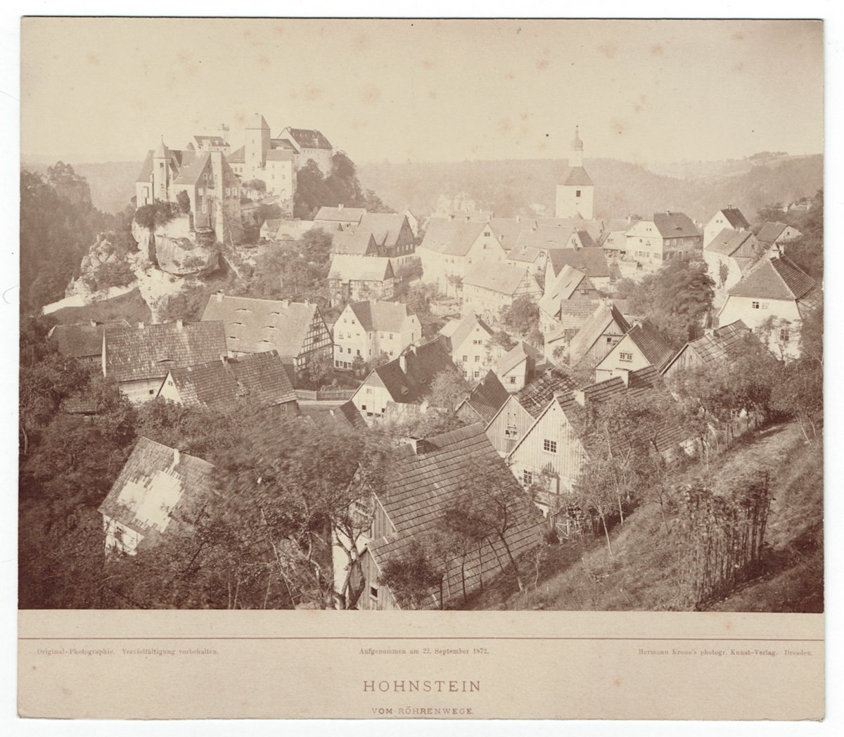 Hermann Krone, Die Stadt Hohnstein in der Sächsischen Schweiz 