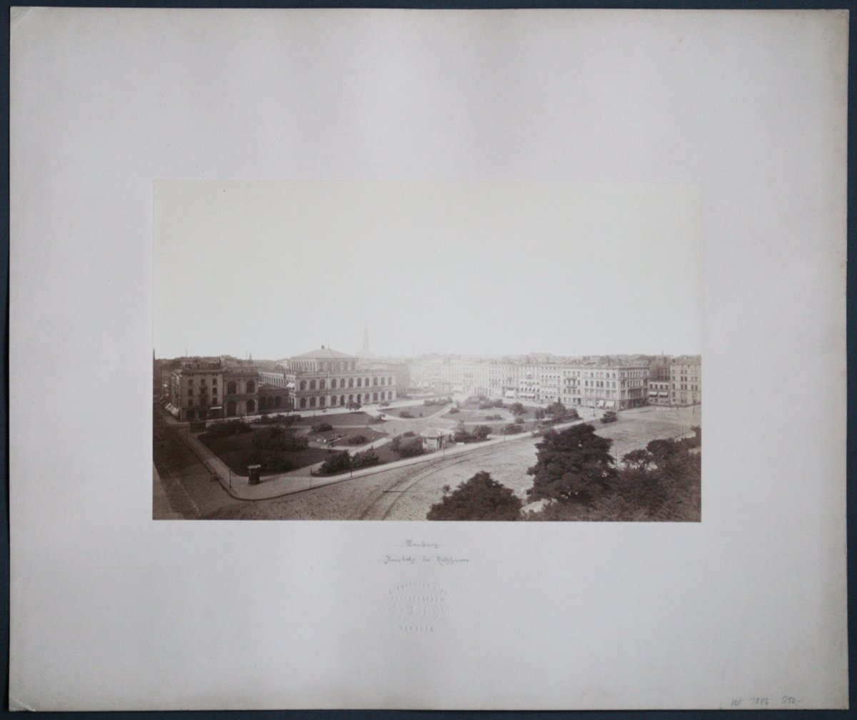 Georg Koppmann, Bauplatz des Hamburger Rathauses