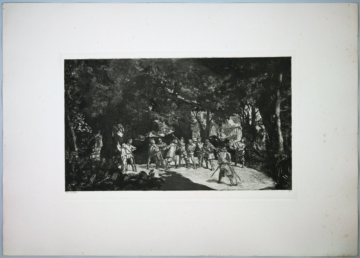 Max Klinger, Simlicius unter den Soldaten